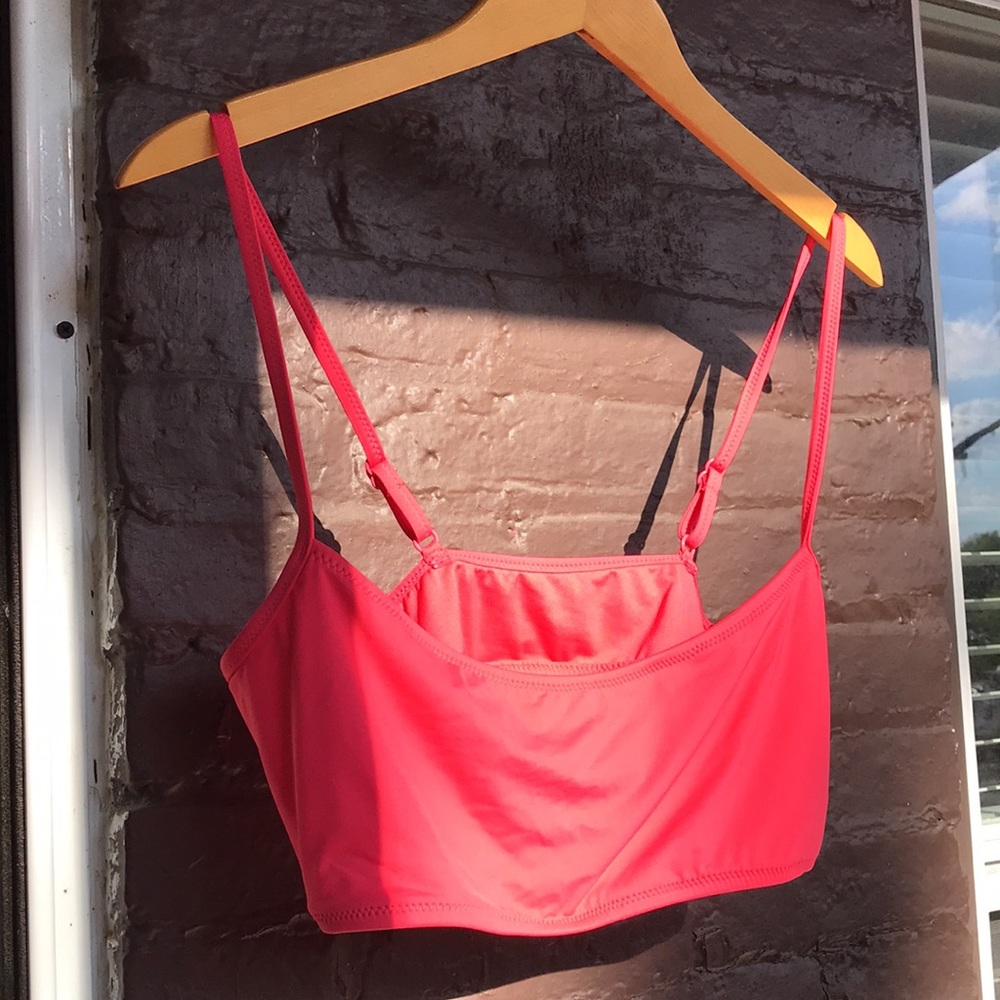 GAP Sporty Bralette Bikini Top in Rosehip NWOT